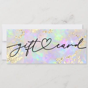 Faux glitter-presentkort