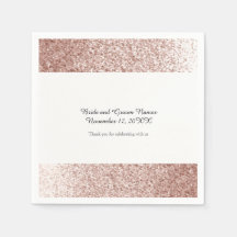 Faux Glitter Ro Guld