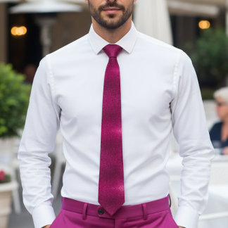 Faux glittter fuchsia slips