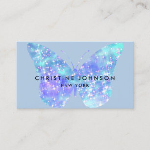 faux gnistra butterfly visitkort