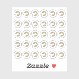 Faux Gold Beef Wedding Place Cards Meal Choice Klistermärken