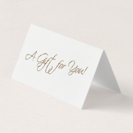 Faux Gold Foil - A Gift for you Kort