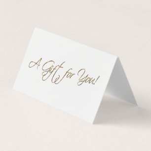 Faux Gold Foil - A Gift for you Kort
