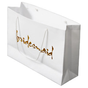 Faux Gold Foil Bridesmaid