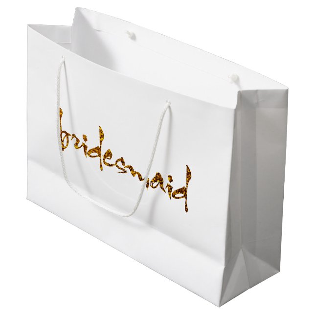 Faux Gold Foil Bridesmaid (Framsidan Vinklad)