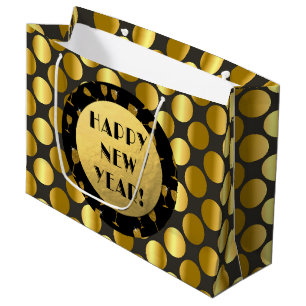 Faux Gold Foil Dots, Gott nytt år! Gift Bag