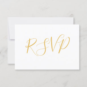 Faux Gold Foil Elegant   Bröllop OSA vykort