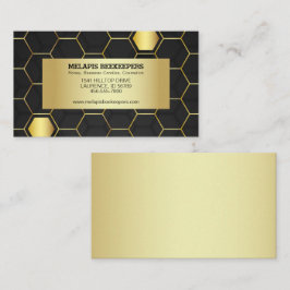 Faux Gold Foil Honeycomb Visitkort