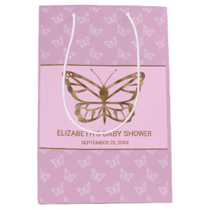 Faux Gold Foil look Butterfly - Lila Baby Shower