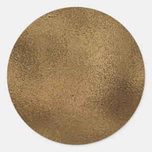Faux Gold Foil. Runt Klistermärke