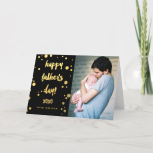 Faux Gold Foil XOXO Fars dag-kort Kort