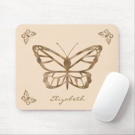 Faux Golden Gult Foil look Butterflies & Text Musmatta