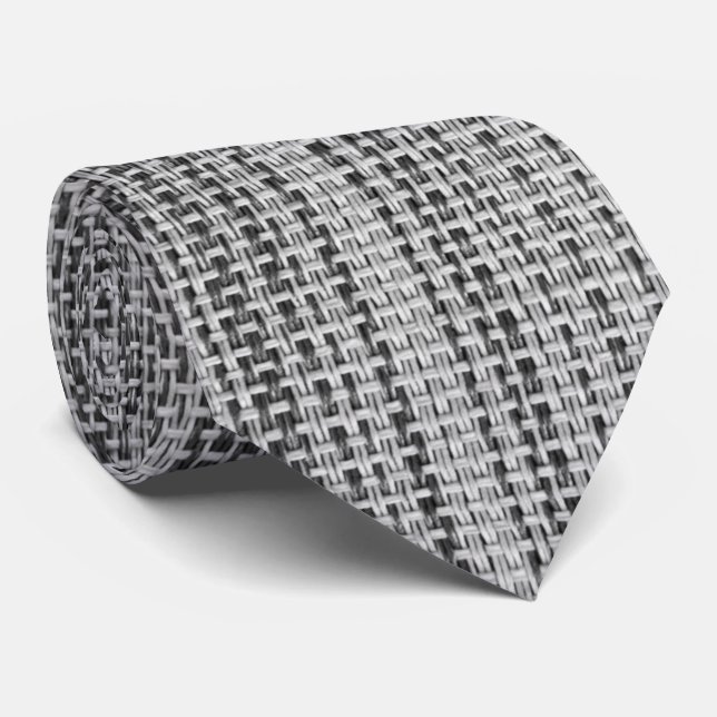 Faux Grått Cotton Neck Tie Slips (Rullad)