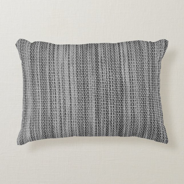 Faux Grått Fabric accent Pillow Prydnadskudde (Framsidan)