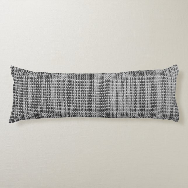 Faux Grått Fabric Body Pillow Kroppskudde (Framsidan)