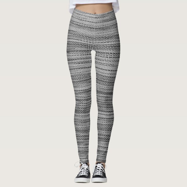 Faux Grått Fabric Leggings (Framsida)