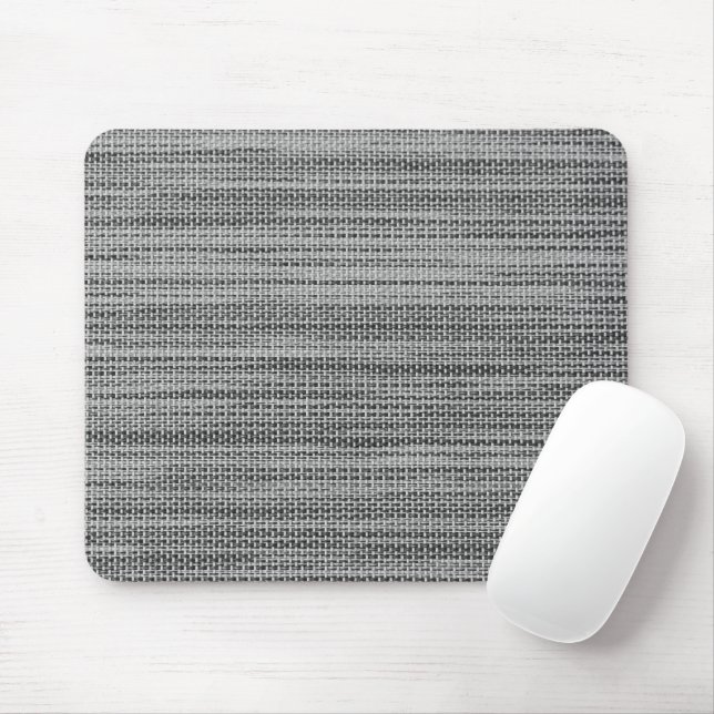 Faux Grått Fabric Trasa Modern Design Mouse Pad Musmatta (Med mus)