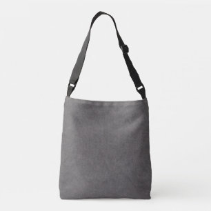 Faux Grått Leather Axelväska