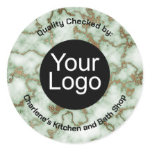 Faux Grönt Guld Marble