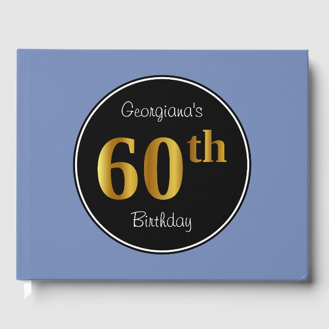 Faux Guld 60:e födelsedagsgästen Bok (Framsida)