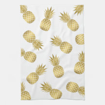 Faux Guld ananas