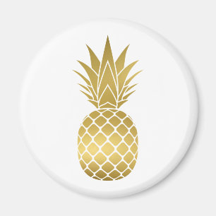 Faux Guld ananas magnet