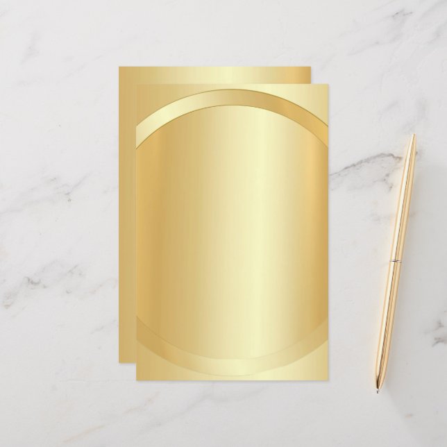 Faux Guld Anpassningsbar Glamous Lägg till textmal (Fram/Back In Situ)