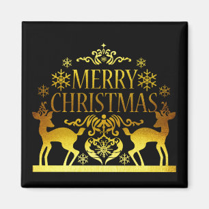 Faux Guld Black God jul Magnet