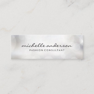 Faux Guld Brushed Bokeh Mini Visitkort