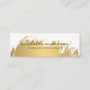 Faux Guld Brushed Mini Visitkort