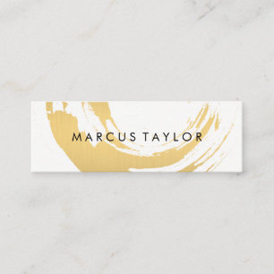 Faux Guld Brushed Mini Visitkort