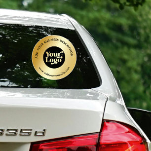 Faux Guld Business Logotyp Webbplats - fönster - d Klistermärken