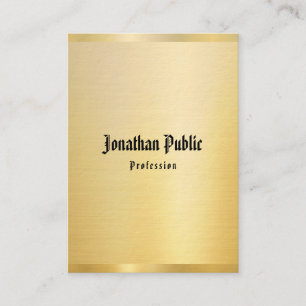 Faux Guld Classic American Text Vintage Template Visitkort