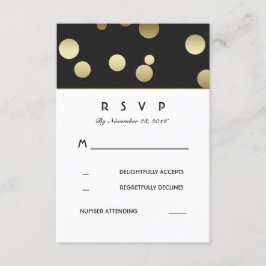 Faux Guld Confetti-Bröllop OSA Kort