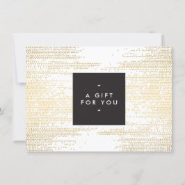 Faux Guld Confetti Dots Mönster Modern presentkort