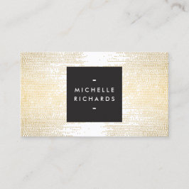 Faux Guld Confetti Dots Mönster Modern Visitkort