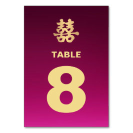 Faux Guld Dubbla Happity | Bord-kort Bordsnummer