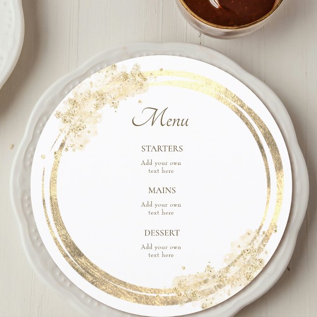 faux guld elegant Menu Meny (Skapare uppladdad)
