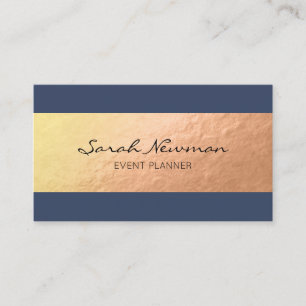 Faux guld elegant - modern snyggt geometrisk visitkort