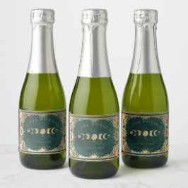 Faux Guld & Emerald Grönt Tarot Celestial Bröllop