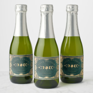 Faux Guld & Emerald Grönt Tarot Celestial Bröllop
