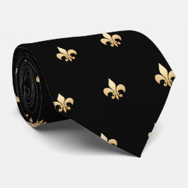 Faux Guld Fleur de lis DIY Black Guld Slips