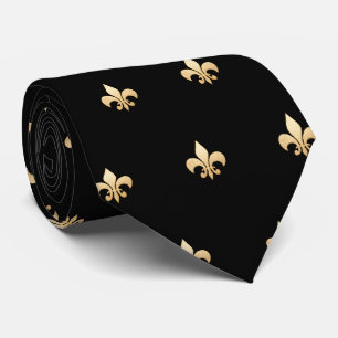 Faux Guld Fleur de lis DIY Black Guld Slips