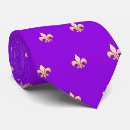 Faux Guld Fleur de lis DIY Neon Lila Slips