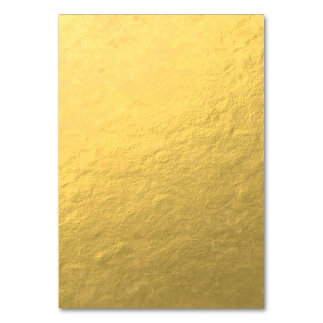 Faux Guld Foil Effect utskriven Bordsnummer (Framsidan)