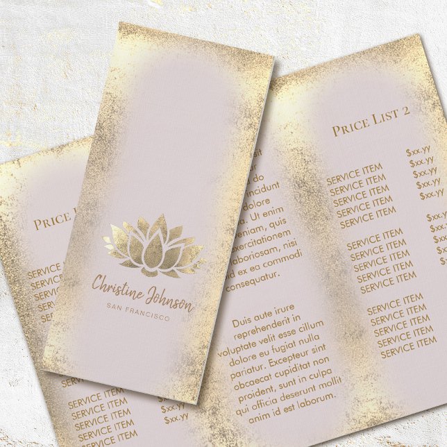 faux guld foil lotus logotyp brochure (Skapare uppladdad)