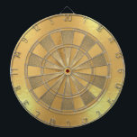 Faux Guld Foil Metallic Simple Elegant Darttavla<br><div class="desc">En enkel men elegant ritbordsdesign med alternerande faux-folie av guld / faux-trianglar av metall.</div>