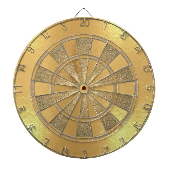 Faux Guld Foil Metallic Simple Elegant Darttavla (Framsidan)