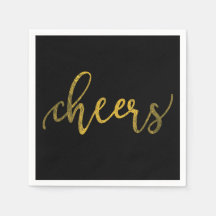 Faux Guld Foil New Year Party - Cheers