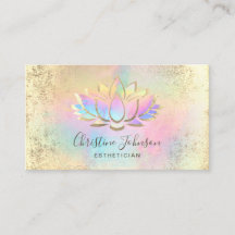 faux guld foil och pastel färg lotus